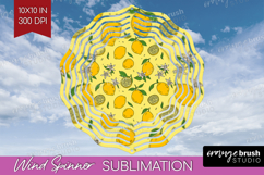Summer Fruit Wind Spinner Sublimation PNG - Fruit Round Product Image 1