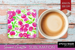 Fruit Square Coaster - Summer Coaster PNG Sublimation Product Image 1