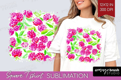 Fruit Square Tshirt Background - Summer PNG Sublimation Product Image 1