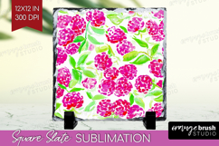 Fruit Slate PNG - Summer Square Slate Sublimation Product Image 1