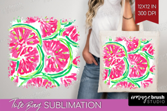 Fruit Tote Bag - Summer Tote Bag PNG Sublimation Product Image 1