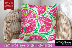 Fruit Pillow Sublimation - Summer Pillow Cover PNG Product Image 1
