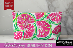 Fruit Cosmetic Bag - Summer Makeup Bag PNG Sublimation Product Image 1