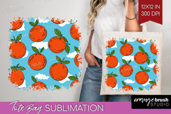 Summer Fruit Tote Bag - Fruit Tote Bag PNG Sublimation Product Image 1