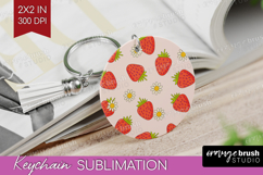 Summer Fruit Keychain PNG - Fruit Keychain Sublimation Product Image 1