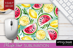 Summer Fruit Mouse Pad Sublimation - Fruit Mousepad PNG Product Image 1