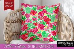 Fruit Pillow Sublimation - Summer Pillow Cover PNG Product Image 1