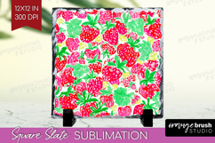 Fruit Slate PNG - Summer Square Slate Sublimation Product Image 1