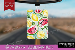 Summer Fruit Air Freshener PNG - Fruit PNG Sublimation Product Image 1