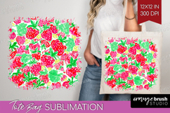 Fruit Tote Bag - Summer Tote Bag PNG Sublimation Product Image 1