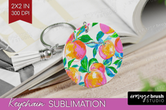 Fruit Keychain PNG - Summer Keychain Sublimation Product Image 1