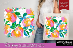 Fruit Tote Bag - Summer Tote Bag PNG Sublimation Product Image 1
