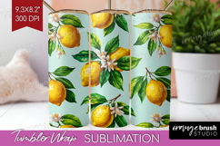 Summer Fruit Tumbler Wrap - Fruit Tumbler PNG Sublimation Product Image 1
