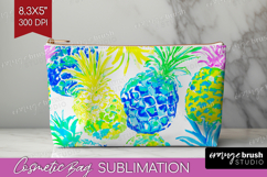 Fruit Cosmetic Bag - Summer Makeup Bag PNG Sublimation Product Image 1