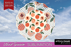 Summer Fruit Wind Spinner Sublimation PNG - Fruit Round Product Image 1