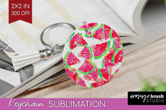 Fruit Keychain PNG - Summer Keychain Sublimation Product Image 1