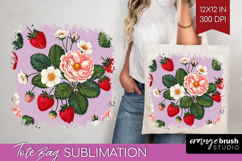 Summer Fruit Tote Bag - Fruit Tote Bag PNG Sublimation Product Image 1