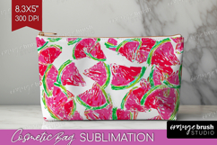 Fruit Cosmetic Bag - Summer Makeup Bag PNG Sublimation Product Image 1