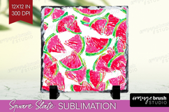 Fruit Slate PNG - Summer Square Slate Sublimation Product Image 1