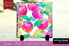Fruit Slate PNG - Summer Square Slate Sublimation Product Image 1