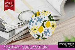 Summer Fruit Keychain PNG - Fruit Keychain Sublimation Product Image 1