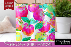 Fruit Tumbler Wrap - Summer Tumbler PNG Sublimation Product Image 1
