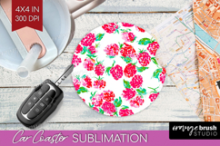 Fruit Car Coaster - Summer Coaster PNG Sublimation Product Image 1
