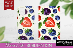 Summer Fruit Phone Case PNG - Fruit Case PNG Sublimation Product Image 1