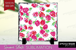 Fruit Slate PNG - Summer Square Slate Sublimation Product Image 1