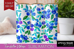 Fruit Tumbler Wrap - Summer Tumbler PNG Sublimation Product Image 1