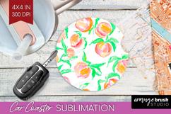 Fruit Car Coaster - Summer Coaster PNG Sublimation Product Image 1