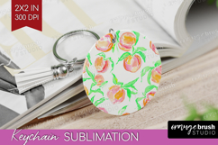Fruit Keychain PNG - Summer Keychain Sublimation Product Image 1