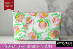 Fruit Cosmetic Bag - Summer Makeup Bag PNG Sublimation Product Image 1
