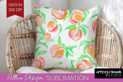 Fruit Pillow Sublimation - Summer Pillow Cover PNG Product Image 1