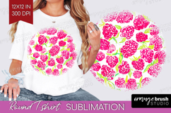Fruit Round Tshirt Background - Summer PNG Sublimation Product Image 1