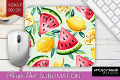 Summer Fruit Mouse Pad Sublimation - Fruit Mousepad PNG Product Image 1