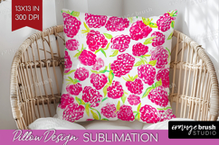 Fruit Pillow Sublimation - Summer Pillow Cover PNG Product Image 1
