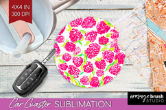 Fruit Car Coaster - Summer Coaster PNG Sublimation Product Image 1