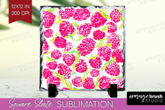 Fruit Slate PNG - Summer Square Slate Sublimation Product Image 1