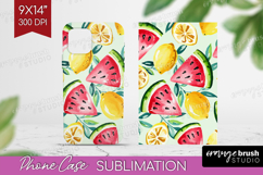 Summer Fruit Phone Case PNG - Fruit Case PNG Sublimation Product Image 1