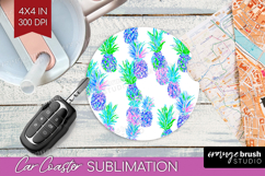 Fruit Car Coaster - Summer Coaster PNG Sublimation Product Image 1