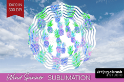 Fruit Wind Spinner Sublimation PNG - Summer Round Template Product Image 1