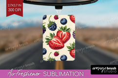 Summer Fruit Air Freshener PNG - Fruit PNG Sublimation Product Image 1
