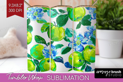 Fruit Tumbler Wrap - Summer Tumbler PNG Sublimation Product Image 1