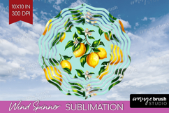 Summer Fruit Wind Spinner Sublimation PNG - Fruit Round Product Image 1
