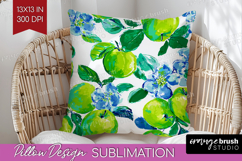 Fruit Pillow Sublimation - Summer Pillow Cover PNG Product Image 1