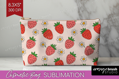 Summer Fruit Cosmetic Bag - Fruit Makeup Bag PNG Sublimation Product Image 1