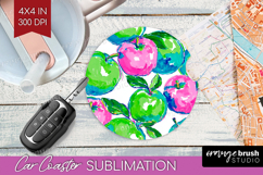 Fruit Car Coaster - Summer Coaster PNG Sublimation Product Image 1