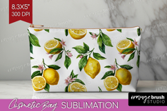 Summer Fruit Cosmetic Bag - Fruit Makeup Bag PNG Sublimation Product Image 1