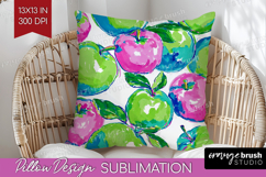Fruit Pillow Sublimation - Summer Pillow Cover PNG Product Image 1